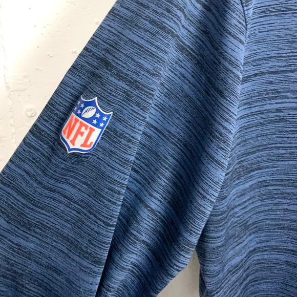 Patriots NFL Nike On Field Apparel Blue Top Size Large For Coach Jamael Lett - Picture 6 of 11